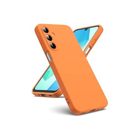 cover in silicone per samsung a16  arancio