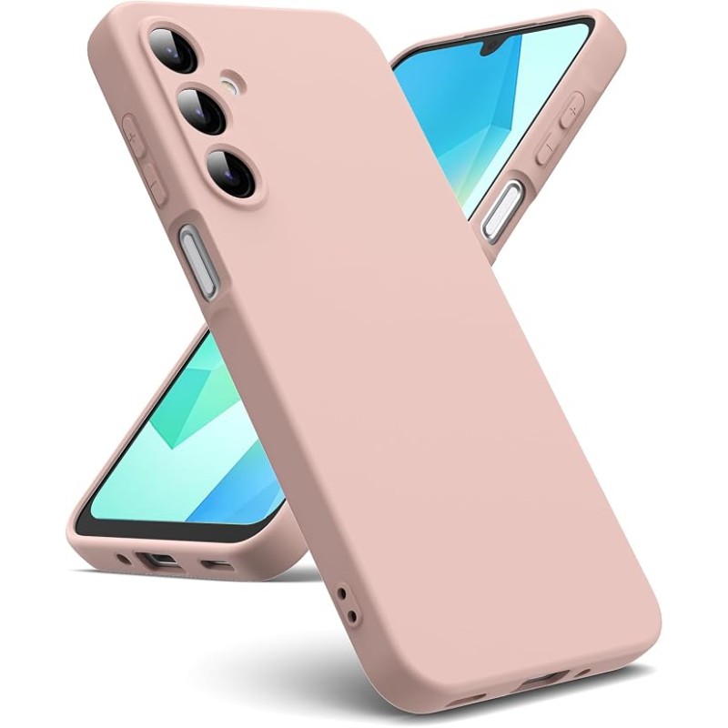 cover in silicone per samsung a16  arancio