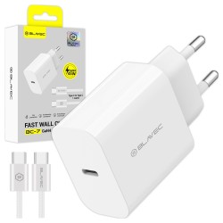 caricabatterie 45w usb-c + cavo gan bianco