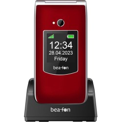 beafon sl 605 lte clamshell 2 sim lcd 2.8-1.77 bluetooth con  base e tasto sos rosso fotocmera da 3,0 mp
