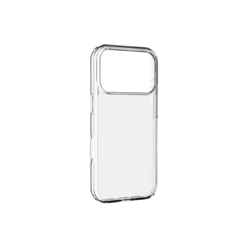cover iphone 18 PRO MAX trasparente rigida con bordi in gomma per  un’elevata protezione dello smartphone.