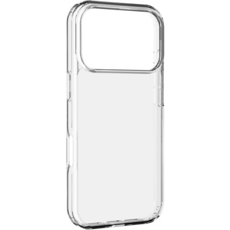 cover iphone 18 PRO trasparenterigida con bordi in gomma per  un’elevata protezione dello smartphone.