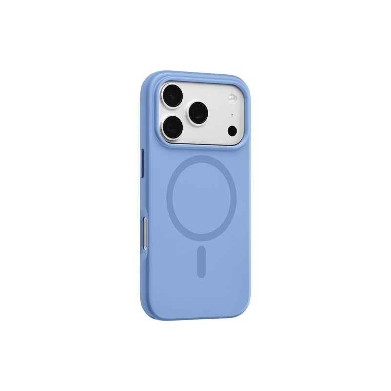 cover semirigida periphone 17/18 PRO  blu magsafe compatibile con tasti in metallo