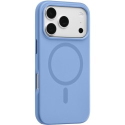 cover semirigida periphone 17/18 PRO MAX blu magsafe compatibile con tasti in metallo