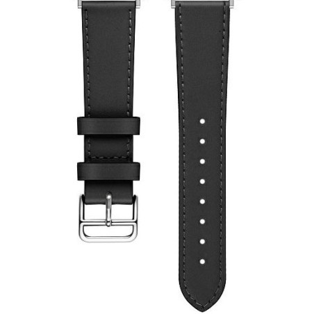 cinturino smartwatch da 22 mm  universale ecopelle nero