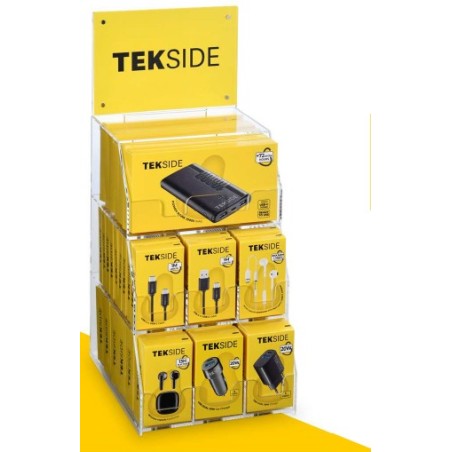 espositore da banco TECKSIDE assortitocon 46 accessori top seller