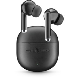 auricolare vivavoce bluetooth doppio con base di ricarica nero