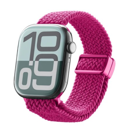 Cinturino in nylon intrecciato per Apple Watch  38/40/41/42 (Series 10/11) mm rosa