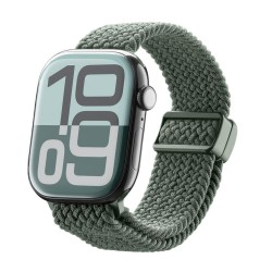 Cinturino in nylon intrecciato per Apple Watch 42 (S.1-2-)/44/45/46/49 mm verde