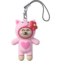 mini ciondolo universale maialino rosa