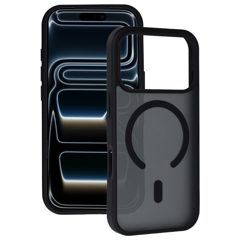cover semirigida periphone 17/18 PRO MAX nera magsafe compatibile