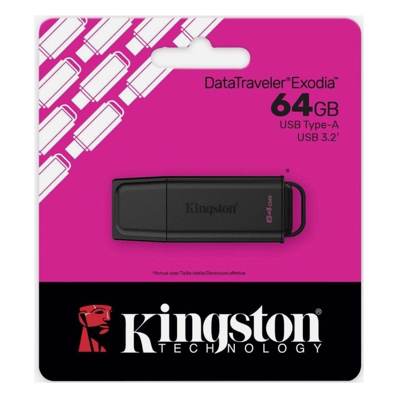 pendrive usb flash 64gb kingston exodia dtx