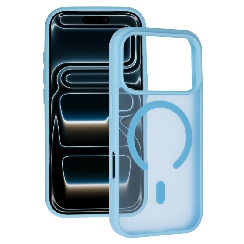cover semirigida periphone 17 / 18 PRO blu magsafe compatibile
