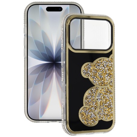 cover rigida per iphone 18 PRO / 17 PRO con orestto glitter gold