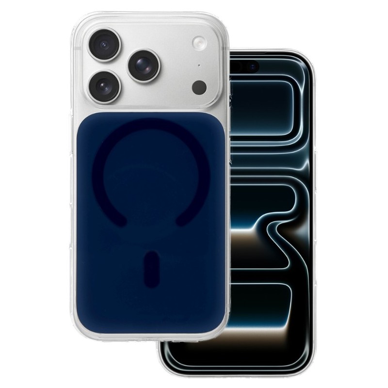 cover semirigida per iphone 17 PRO / 18 PRO blu magsafe compatibile