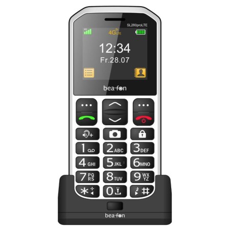 beafon SL280 PRO LTE senior phone 4G tasto SOS torcia radio FM base di ricarica