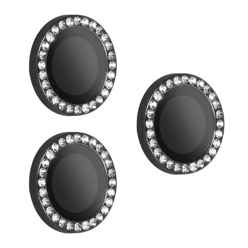 anello protettivo per fotocamere iphone 16 pro / 16 pro max diamond black