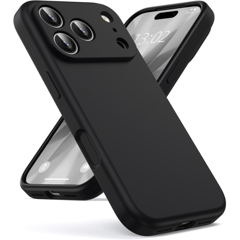 cover  silicone iphone 18 PRO nera compatibile magsafe