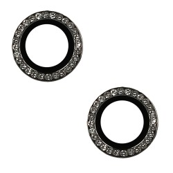 anello protettivo per fotocamere iphone 16 / 16 plus diamond nero