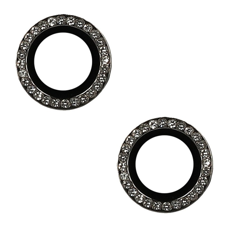 anello protettivo per fotocamere iphone 16 / 16 plus diamond nero