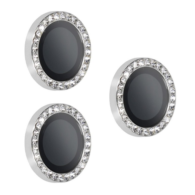 anello protettivo per fotocamere iphone 14 pro / 14 pro max diamond silver