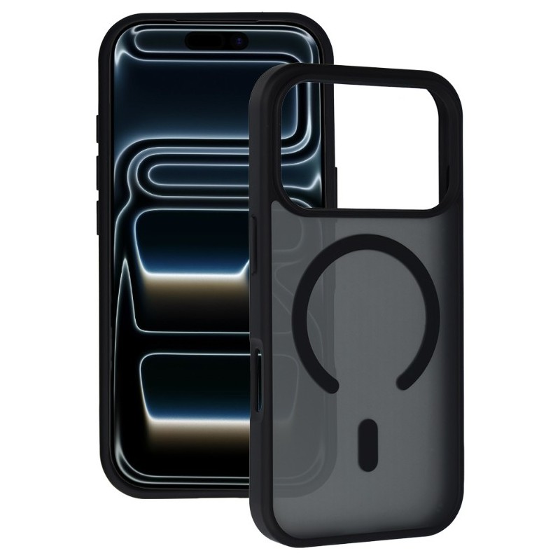 cover semirigida periphone 17 PRO /  18 PRO nera magsafe compatibile