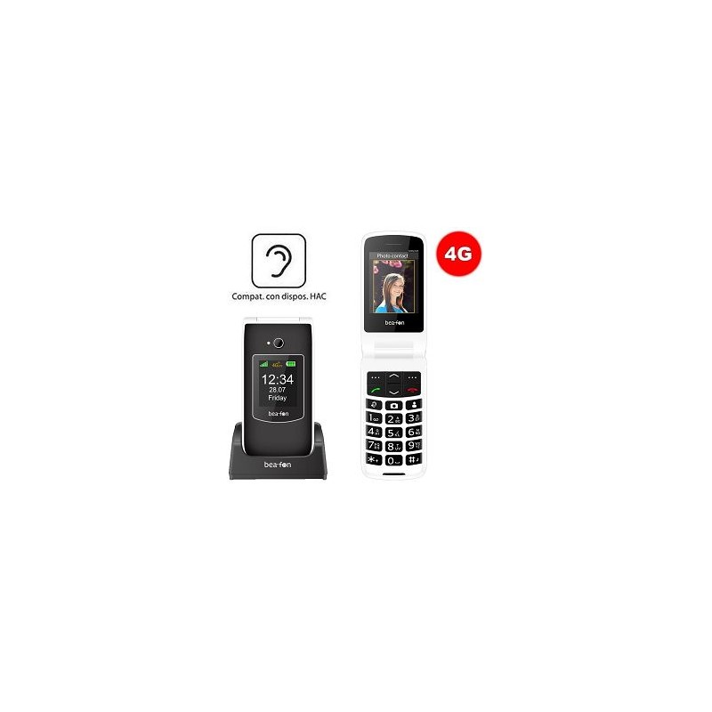 Cellulare Beafon SL605PRO LTE black/white Compatibile con apparecchi acustici M4/T4 HAC Display interno a colori da 2,4 (6,09 cm