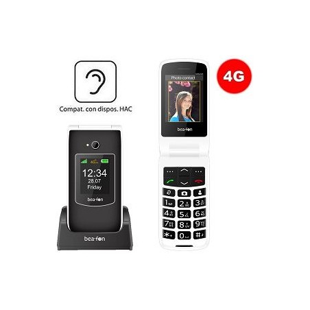 Cellulare Beafon SL605PRO LTE black/white Compatibile con apparecchi acustici M4/T4 HAC Display interno a colori da 2,4 (6,09 cm