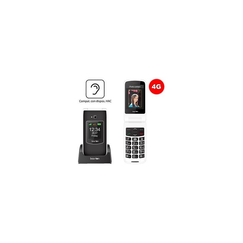 Cellulare Beafon SL645 PRO LTE black / white Compatibile con apparecchi acustici M4/T4 HACDisplay interno a colori da 2,4 (6,09 