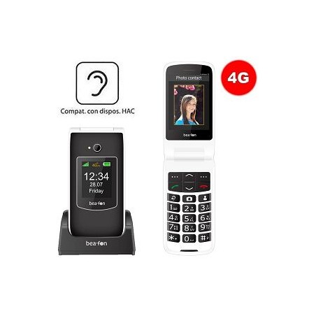 Cellulare Beafon SL645 PRO LTE black / white Compatibile con apparecchi acustici M4/T4 HACDisplay interno a colori da 2,4 (6,09 