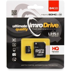 micro sd 64gb  classe 10 HIG SPEED con adattatore sd