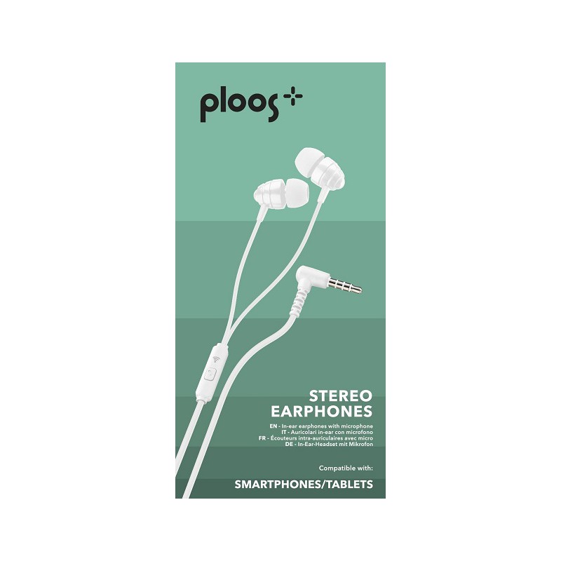 AURICOLARI IN-EAR CON MIC UNIV. BIANCO