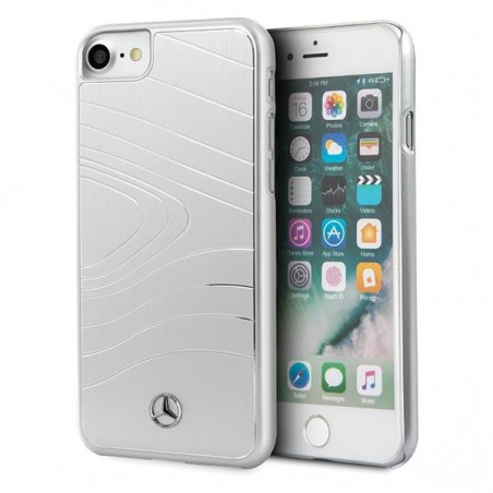 COVER RIGIDA MERCEDES BENZ APPLE IPHONE 6 / 6S /  7/ 8 / SE ( 2020 ) ALLUMINIO