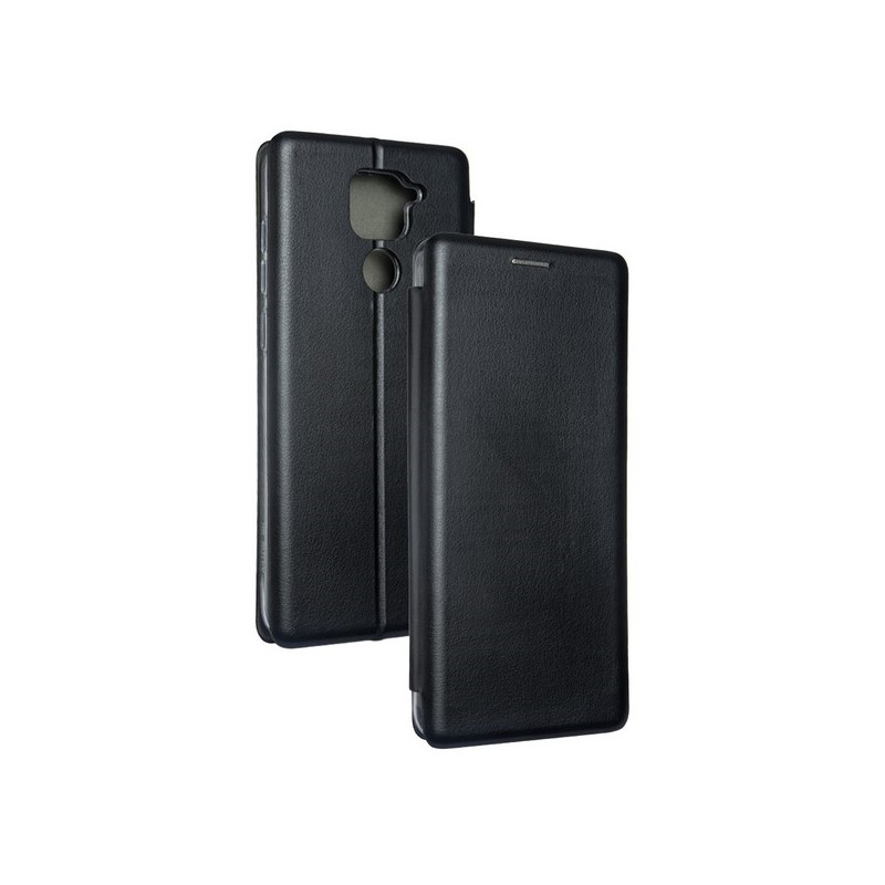 CUSTODIA BOOK MAGNETICA CON PORTA CARTE DI CREDITO PER XIAOMI REDMI NOTE 9 BLACK