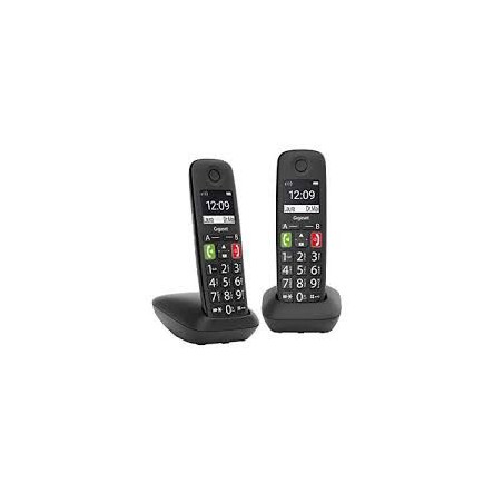 TELEFONO CORDLESS DUO GIGASET E290 NERO