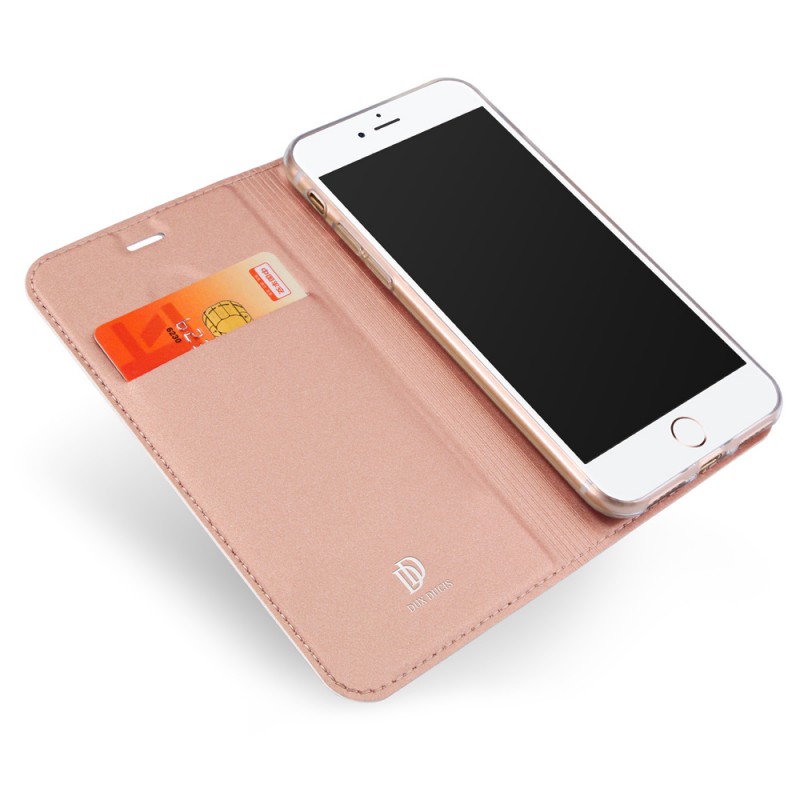 custodia a libro iphone 12 e 12 pro  in ecopelle  rose gold