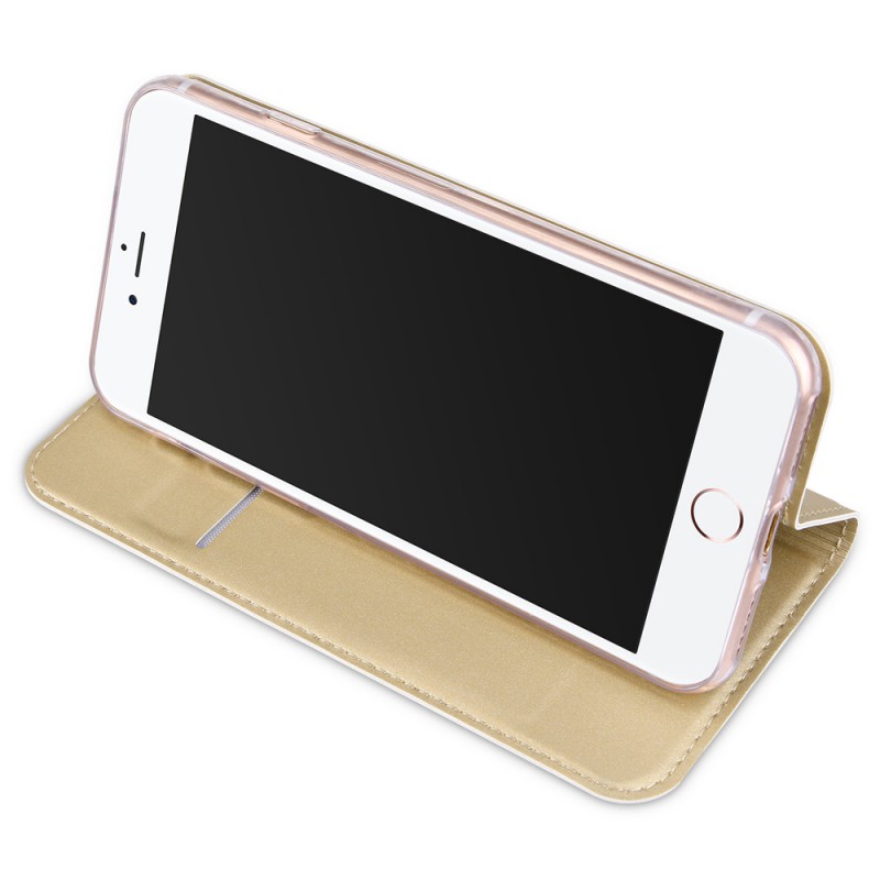 custodia a libro iphone 12 mini  in ecopelle  gold