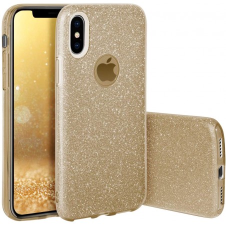 cover glitter iphone x / xs gold