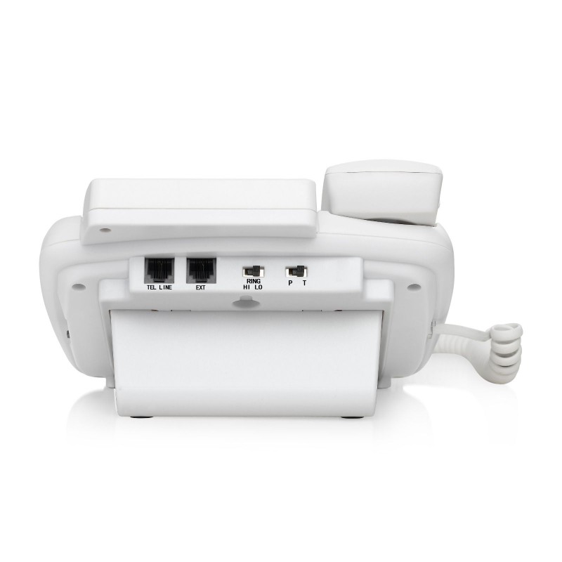 telefono fisso brondi bravo 90 lcd bianco