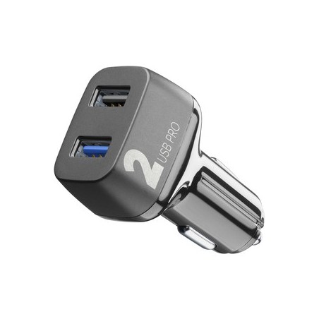 CARICABATTERIE AUTO 2 USB 18W QUALCOM NER0