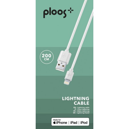 CAVO USB 2M LIGHTNING BIANCO