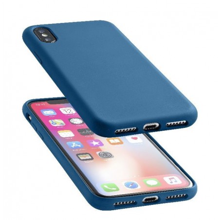 COVER SOFT TOUCH IPHONE X / XS BLU