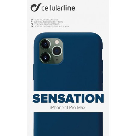 COVER SOFT TOUCH IPHONE XS MAX BLU