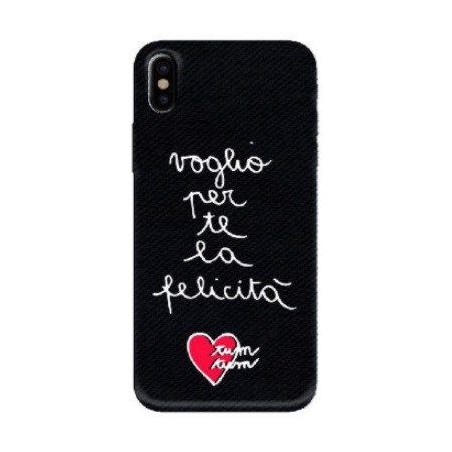 Embroidered hard case -Felicità