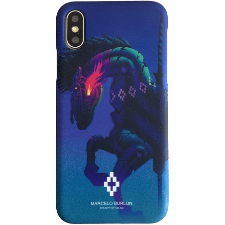 cover marcelo burlon iphone x/xs  horse