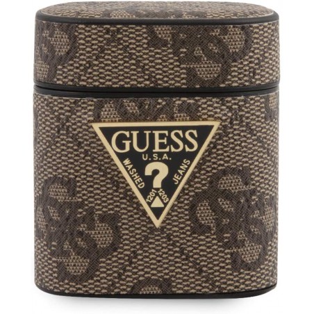 COVER GUESS SATINATA BEIGE PER AIRPODS 1/2