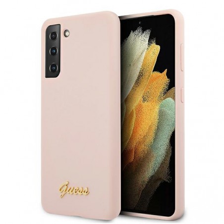 COVER GUESS SILICONE SOFT TOUCH GALAXY S21 PLUS ROSA