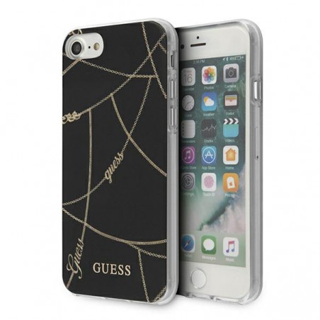 CUSTODIA IPHONE 7 IPHONE 8 SE ( 2020 ) GUESS NERA E ORO