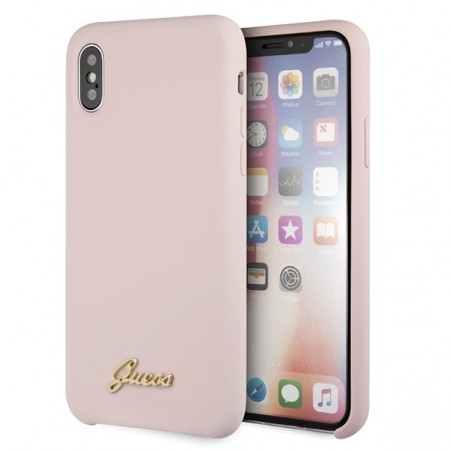 CUSTODIA TPU SOFT TOUCH GUESS IPHONE X XS PINK