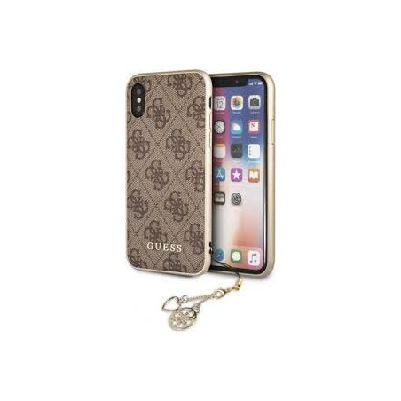 HARD CASE CHARMS COLLECTION IPHONE X MARRONE